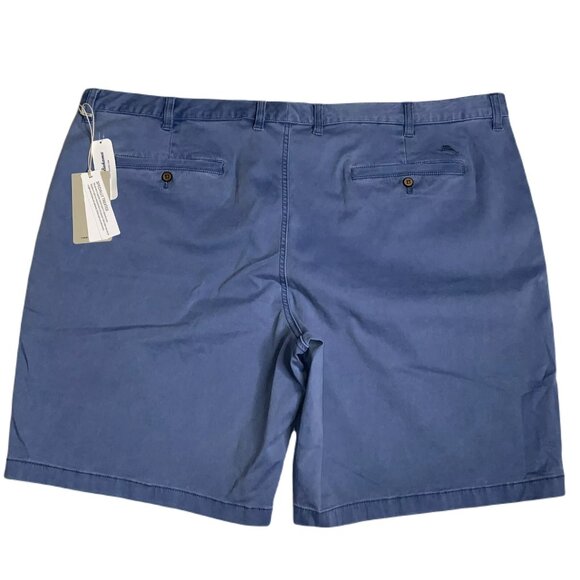 Tommy Bahama Mens Big & Tall 48RG Port Side Blue Stretch 10” Boracay Chino Short - Picture 8 of 8